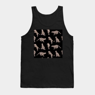 Blush and Gold Leopard Silhouettes Tank Top